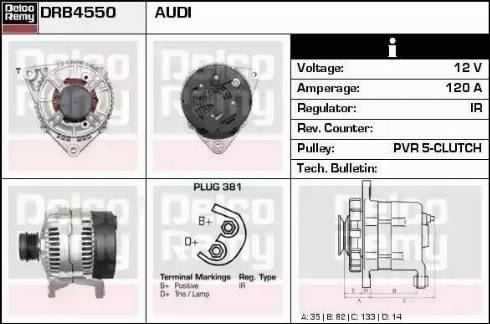 Remy DRB4550 - Генератор autosila-amz.com