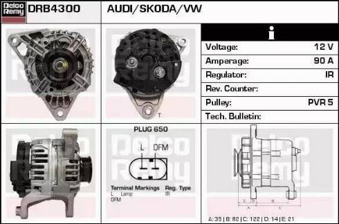 Remy DRB4300 - Генератор autosila-amz.com