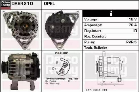 Remy DRB4210 - Генератор autosila-amz.com