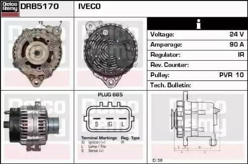 Remy DRB5170 - Генератор autosila-amz.com