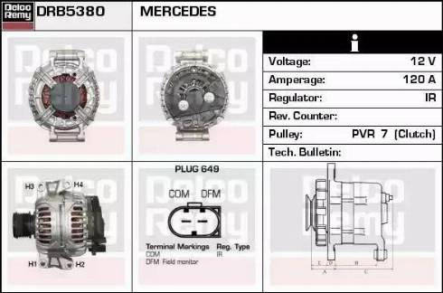 Remy DRB5380 - Генератор autosila-amz.com