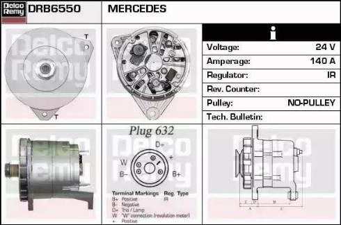 Remy DRB6550 - Генератор autosila-amz.com