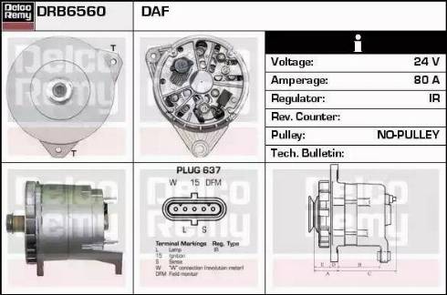 Remy DRB6560 - Генератор autosila-amz.com