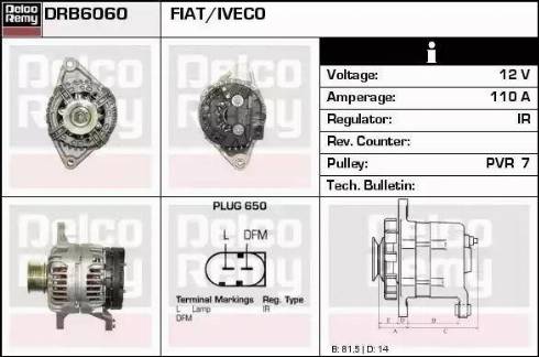 Remy DRB6060 - Генератор autosila-amz.com