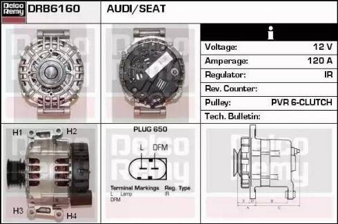 Remy DRB6160 - Генератор autosila-amz.com