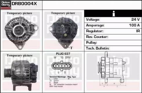 Remy DRB0004X - Генератор autosila-amz.com