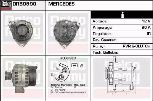 Remy DRB0800 - Генератор autosila-amz.com