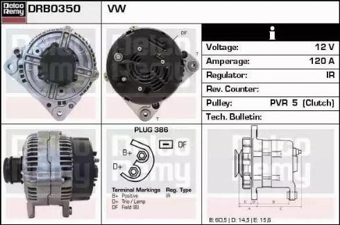 Remy DRB0350 - Генератор autosila-amz.com