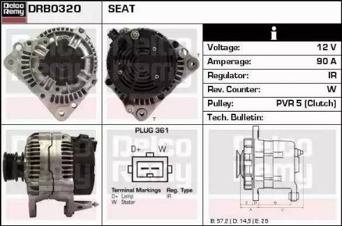 Remy DRB0320 - Генератор autosila-amz.com