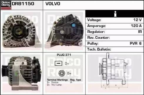 Remy DRB1150 - Генератор autosila-amz.com