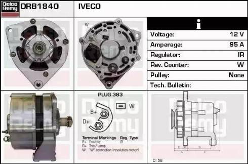 Remy DRB1840 - Генератор autosila-amz.com