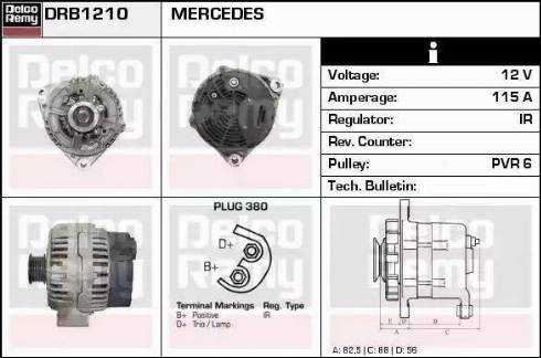 Remy DRB1210 - Генератор autosila-amz.com