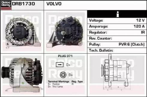 Remy DRB1730 - Генератор autosila-amz.com