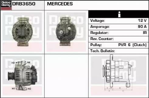 Remy DRB3650 - Генератор autosila-amz.com