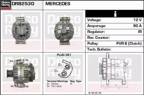 Remy DRB2530 - Генератор autosila-amz.com