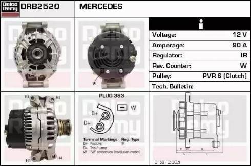 Remy DRB2520 - Генератор autosila-amz.com