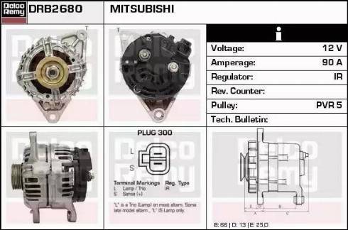 Remy DRB2680 - Генератор autosila-amz.com