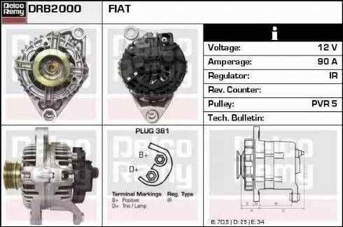 Remy DRB2000 - Генератор autosila-amz.com