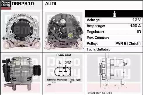 Remy DRB2810 - Генератор autosila-amz.com