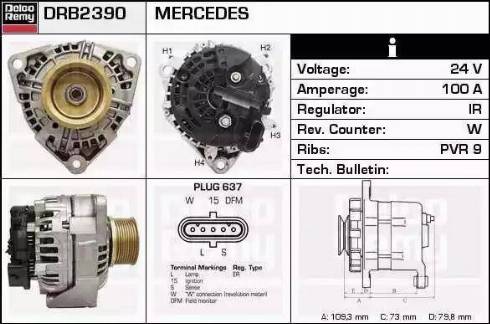 Remy DRB2390 - Генератор autosila-amz.com