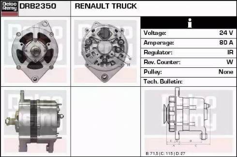 Remy DRB2350 - Генератор autosila-amz.com