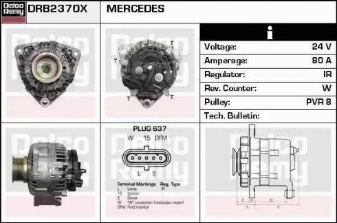 Remy DRB2370X - Генератор autosila-amz.com