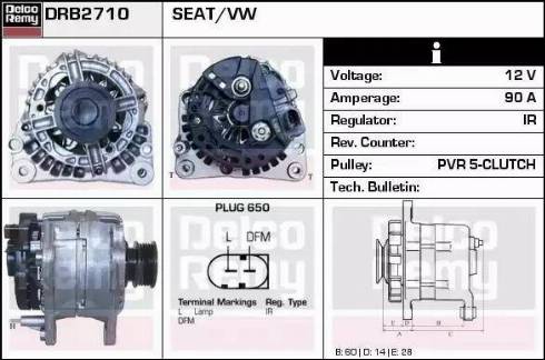 Remy DRB2710 - Генератор autosila-amz.com