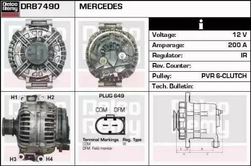 Remy DRB7490 - Генератор autosila-amz.com