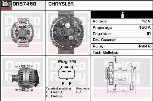 Remy DRB7460 - Генератор autosila-amz.com