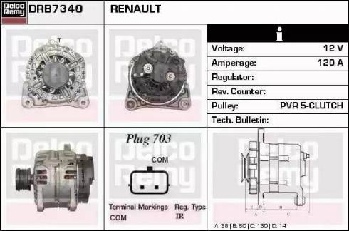 Remy DRB7340 - Генератор autosila-amz.com