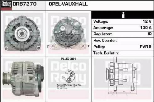 Remy DRB7270 - Генератор autosila-amz.com