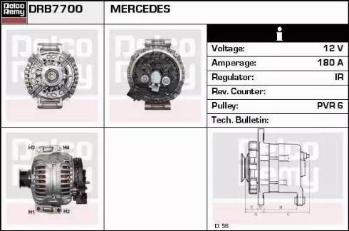 Remy DRB7700 - Генератор autosila-amz.com