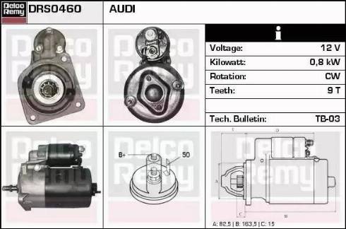 Remy DRS0460 - Стартер autosila-amz.com