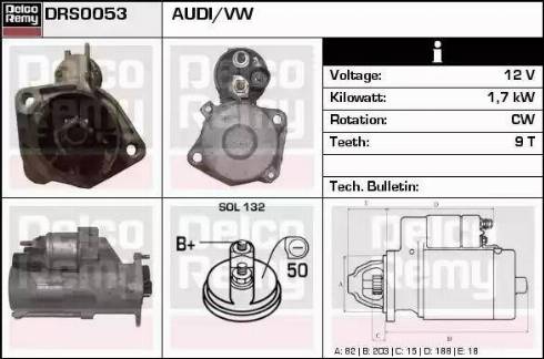 Remy DRS0053 - Стартер autosila-amz.com