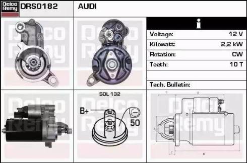 Remy DRS0182 - Стартер autosila-amz.com