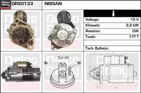 Remy DRS0133 - Стартер autosila-amz.com