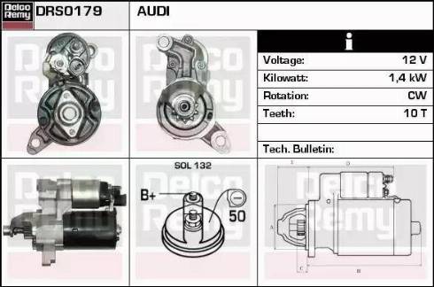 Remy DRS0179 - Стартер autosila-amz.com