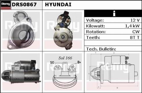 Remy DRS0867 - Стартер autosila-amz.com