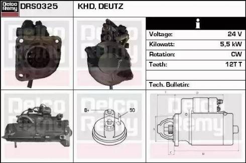 Remy DRS0325 - Стартер autosila-amz.com