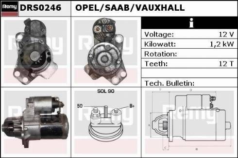 Remy DRS0246 - Стартер autosila-amz.com