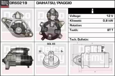 Remy DRS0219 - Стартер autosila-amz.com