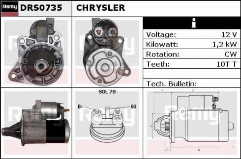 Remy DRS0735 - Стартер autosila-amz.com