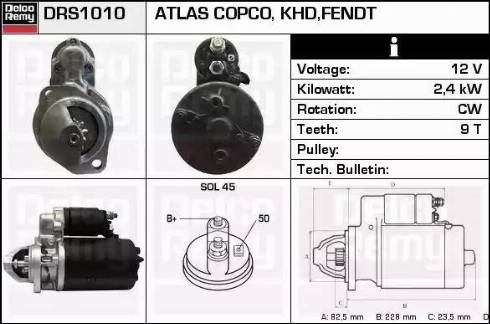 Remy DRS1010 - Стартер autosila-amz.com