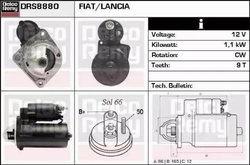 Remy DRS8880 - Стартер autosila-amz.com