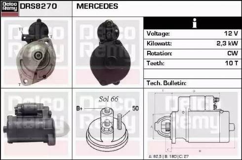 Remy DRS8270 - Стартер autosila-amz.com