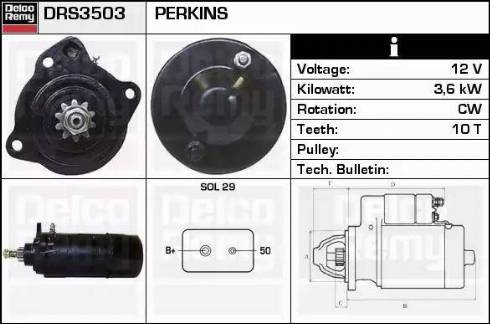 Remy DRS3503 - Стартер autosila-amz.com