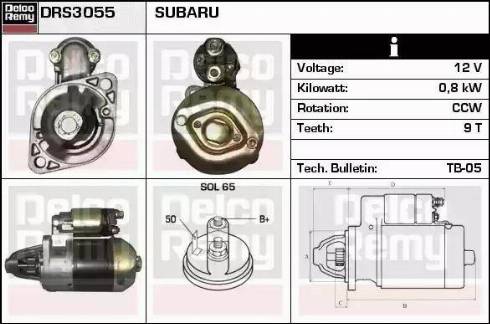 Remy DRS3055 - Стартер autosila-amz.com