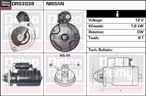 Remy DRS3038 - Стартер autosila-amz.com
