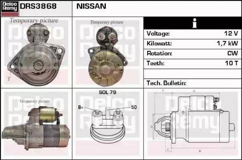Remy DRS3868 - Стартер autosila-amz.com