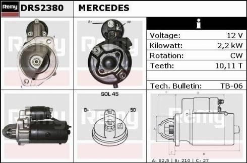 Remy DRS2380X - Стартер autosila-amz.com